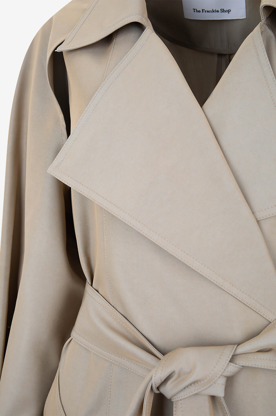 THE FRANKIE SHOP Astoria long trench coat Women BEIGE 3