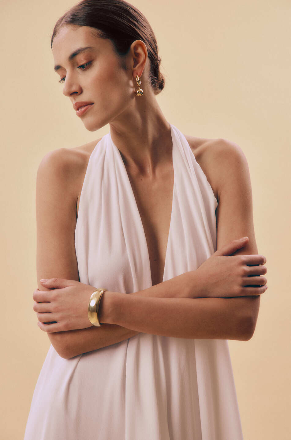 LIE STUDIO Manschette aus Messing The Emma Damen GOLDEN 2