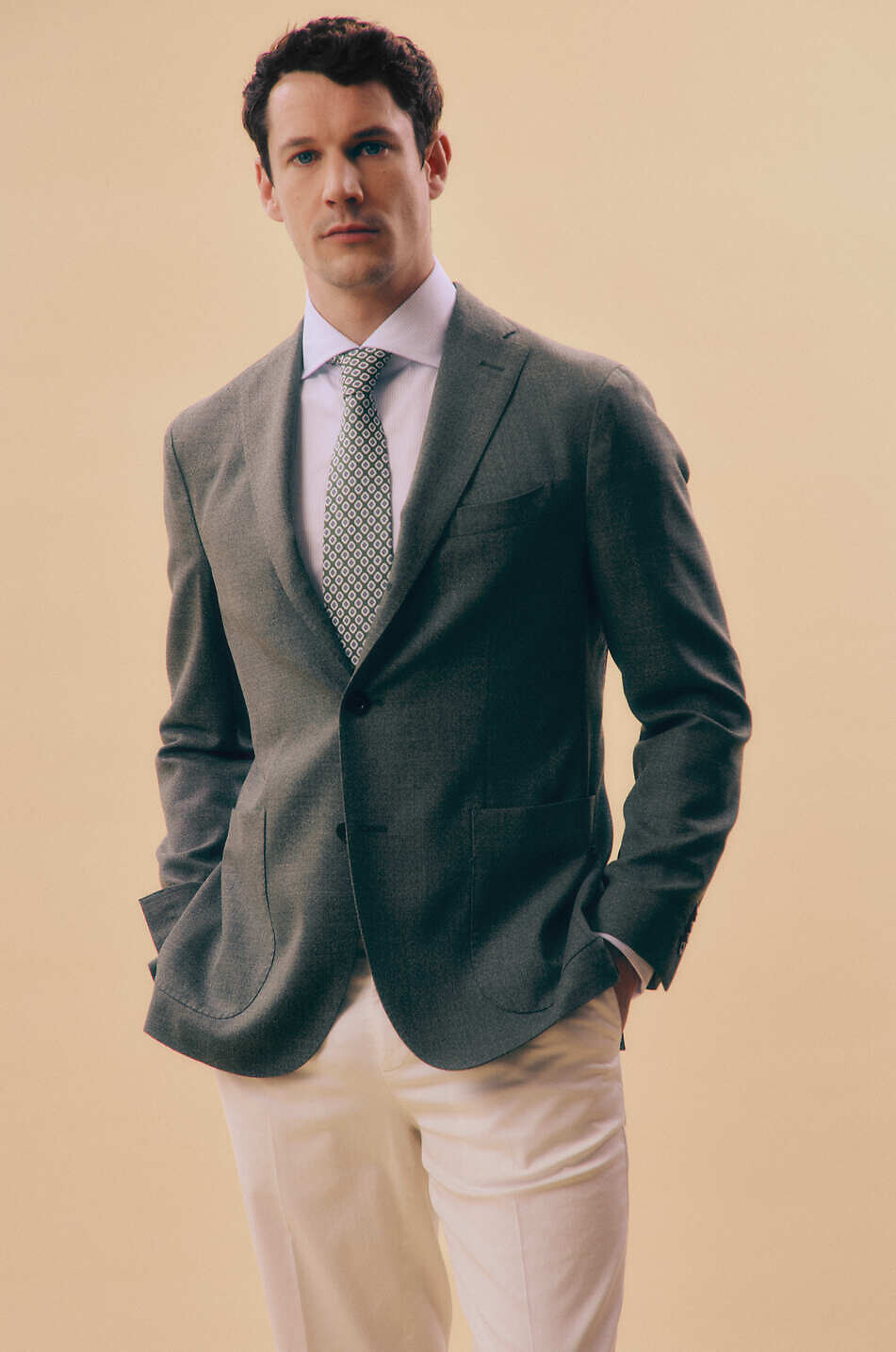 Pantalon chino slim en coton stretch Italian Fit