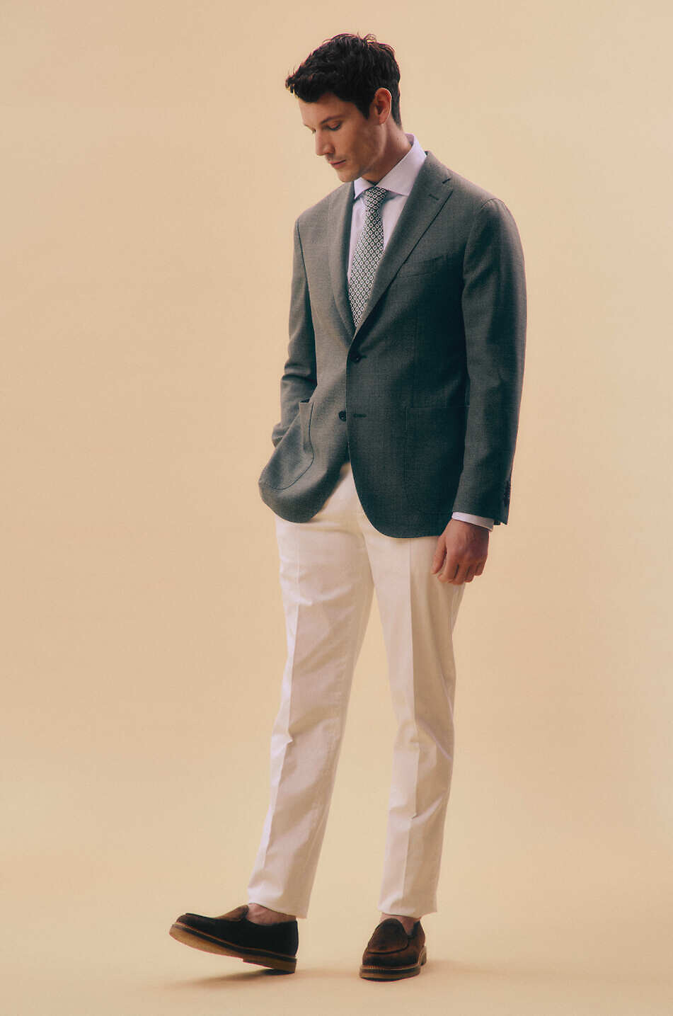 Pantalon chino slim en coton stretch Italian Fit