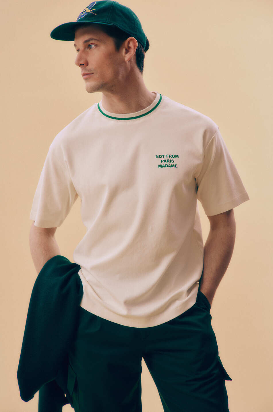 DROLE DE MONSIEUR Casquette en coton Drôle Sport Homme VERT FONCÉ 3