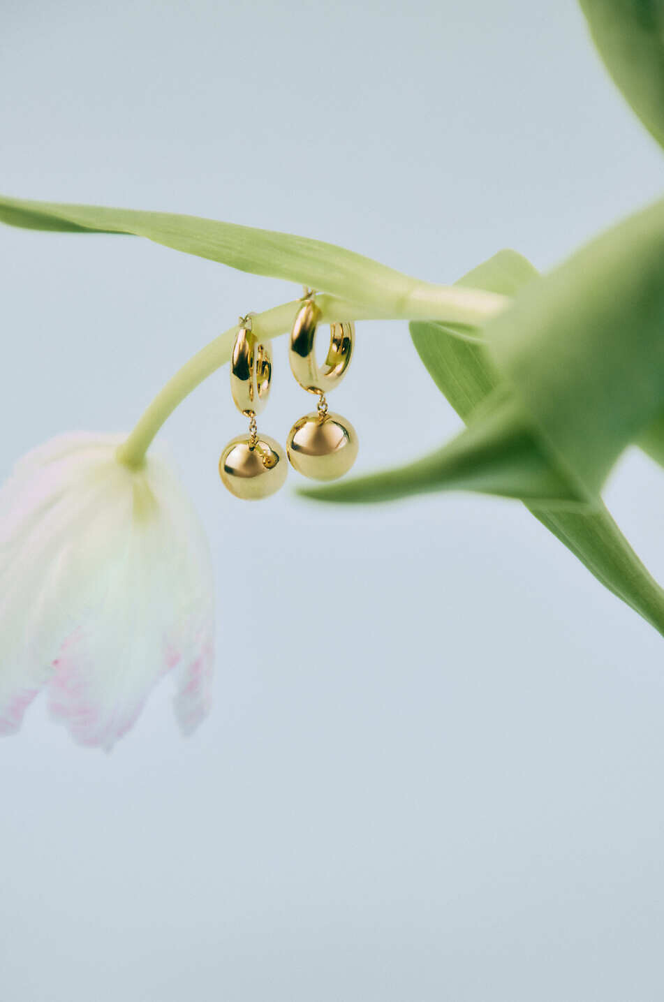 LIE STUDIO Créoles ornées de perles The Marie Femme DORE 6