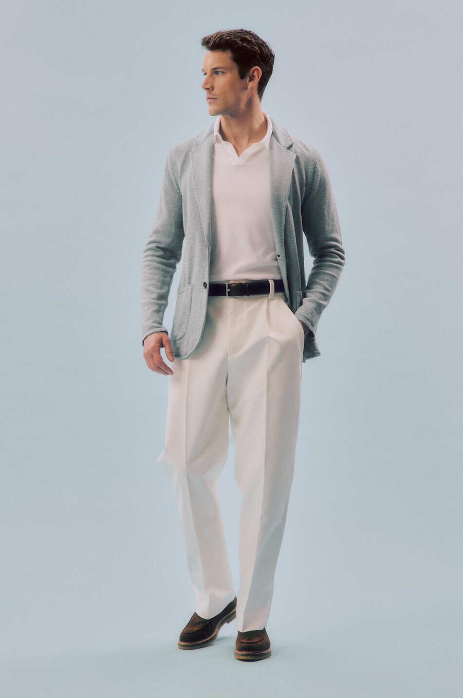 JACQUEMUS Le pantalon Croisière relaxed trousers with waistband tucks Men EGGSHELL 4