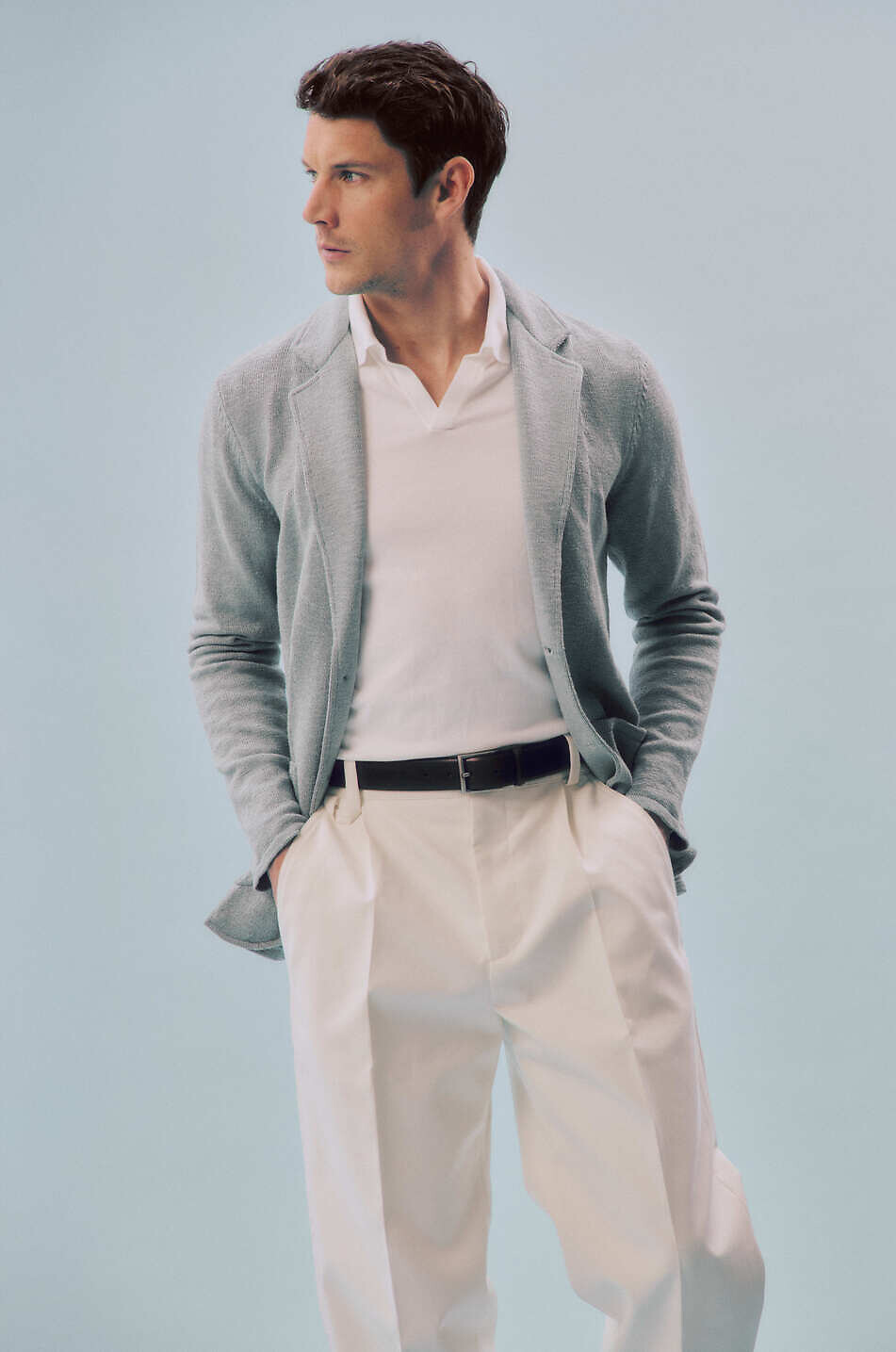 JACQUEMUS Le pantalon Croisière relaxed trousers with waistband tucks Men EGGSHELL 3