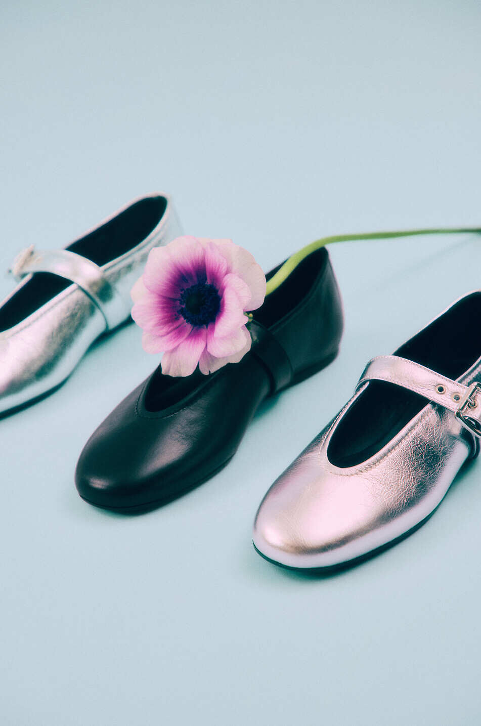 BONGENIE Riemchen-Ballerinas aus Nappaleder Shakila Damen SCHWARZ 5