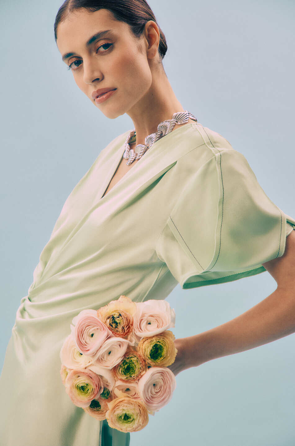 Collier ras du cou argenté Julietta x Cassetto JC2