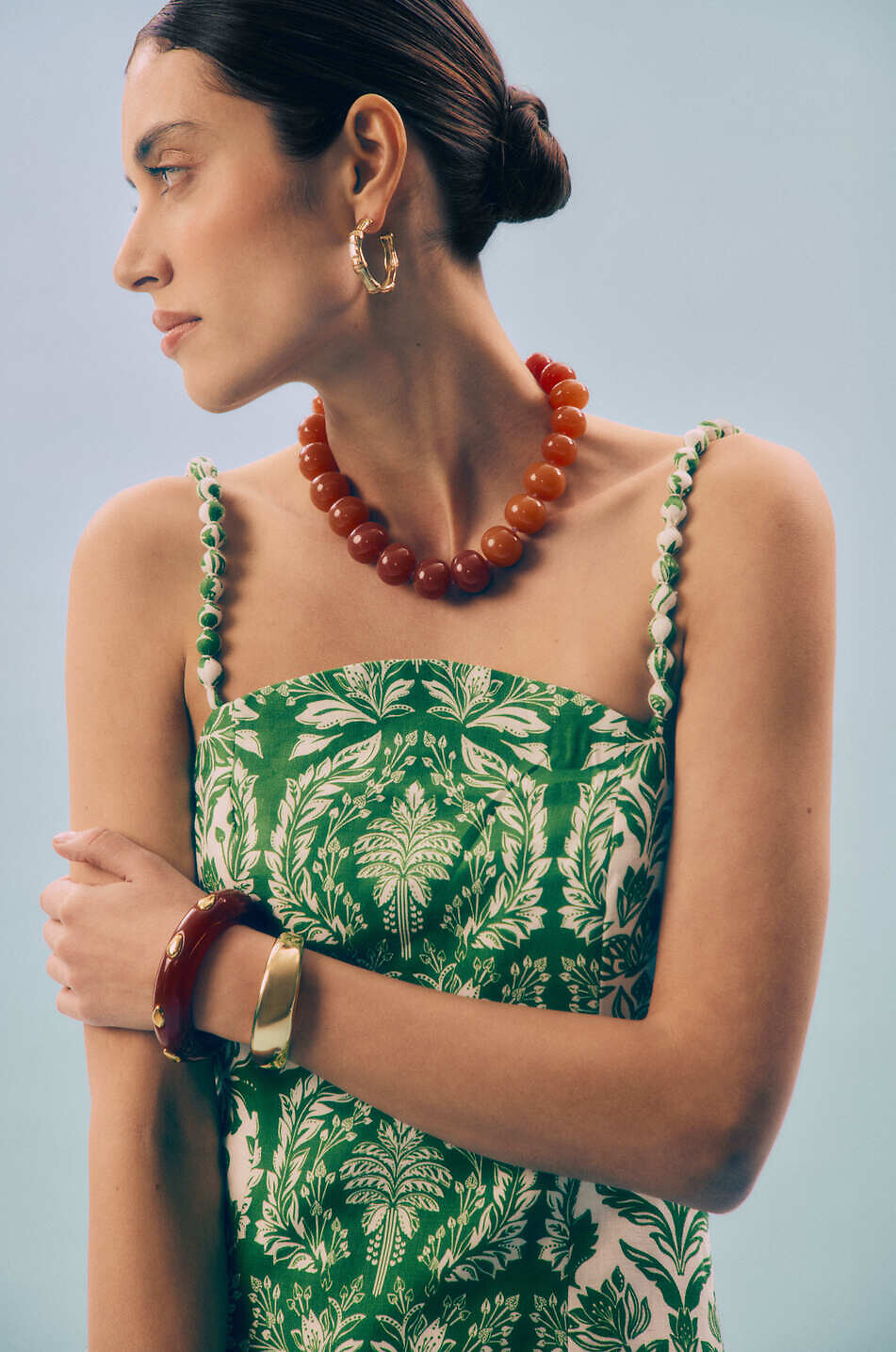 Midikleid aus Leinen Delicate Tapestry