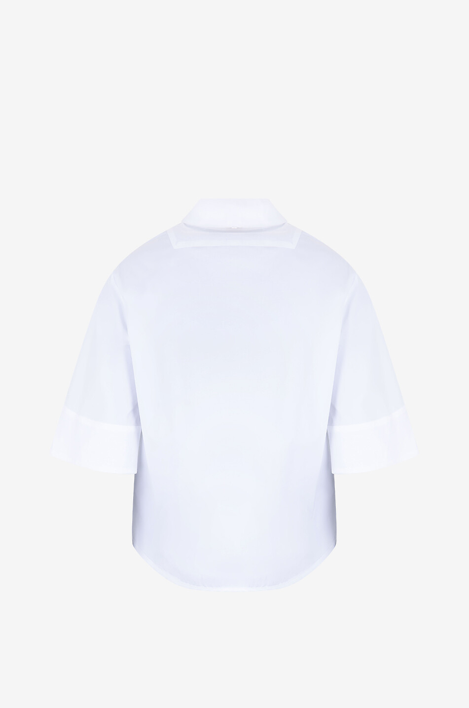 FEDELI Calliope cotton blouse with bib Women WHITE 2