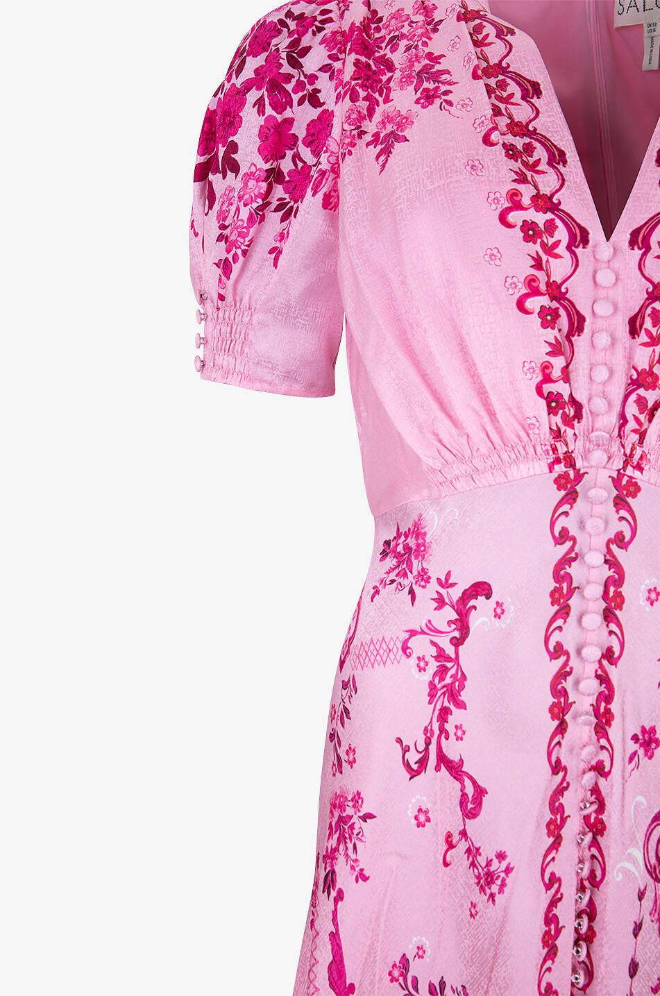 Langes Kleid aus Seide Lea