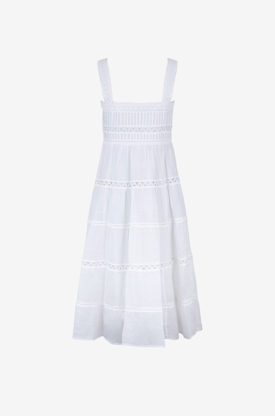 Midi-Trägerkleid aus Ramie Lucien