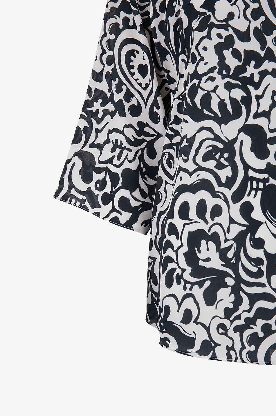 WEEKEND MAX MARA Hemd mit 3/4-Ärmeln aus Seide Ginnico Damen SCHWARZ 3