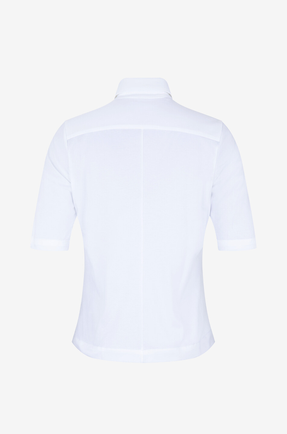 ARTIGIANO Tailliertes Baumwollmix-Kurzarmhemd Rosa Damen WEISS 2