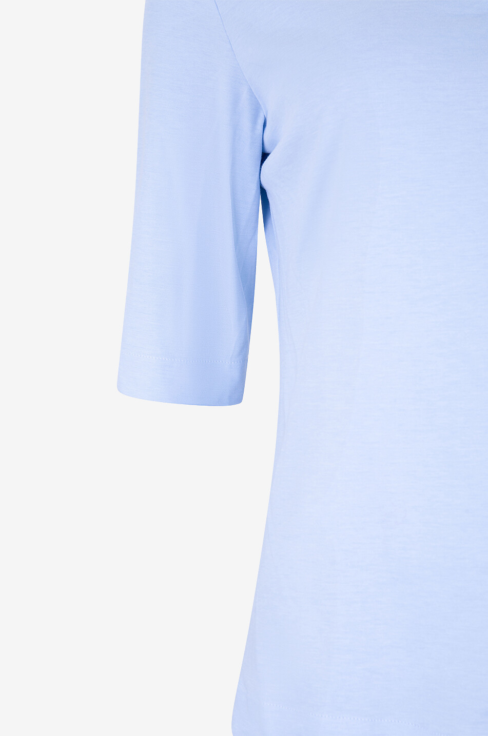 ARTIGIANO Tailliertes Baumwollmix-Kurzarmhemd Rosa Damen HELLBLAU 3