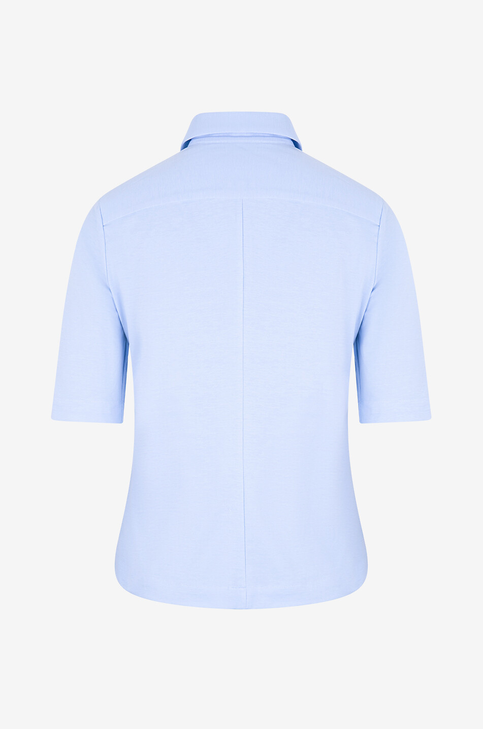 ARTIGIANO Tailliertes Baumwollmix-Kurzarmhemd Rosa Damen HELLBLAU 2