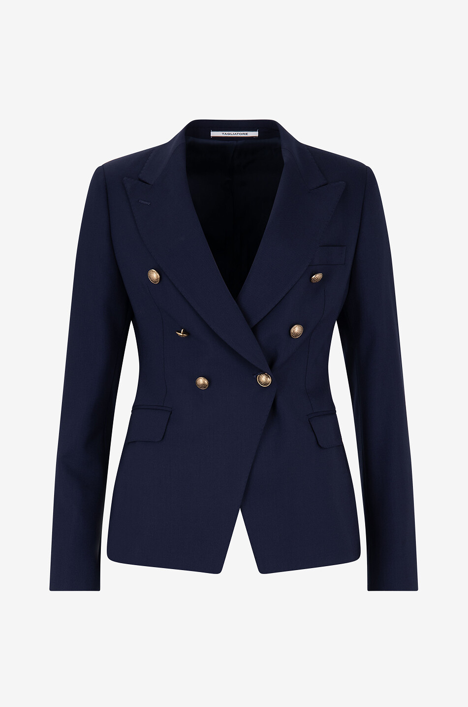 TAGLIATORE Alicya double-breasted cinched blazer Women DARK BLUE 1
