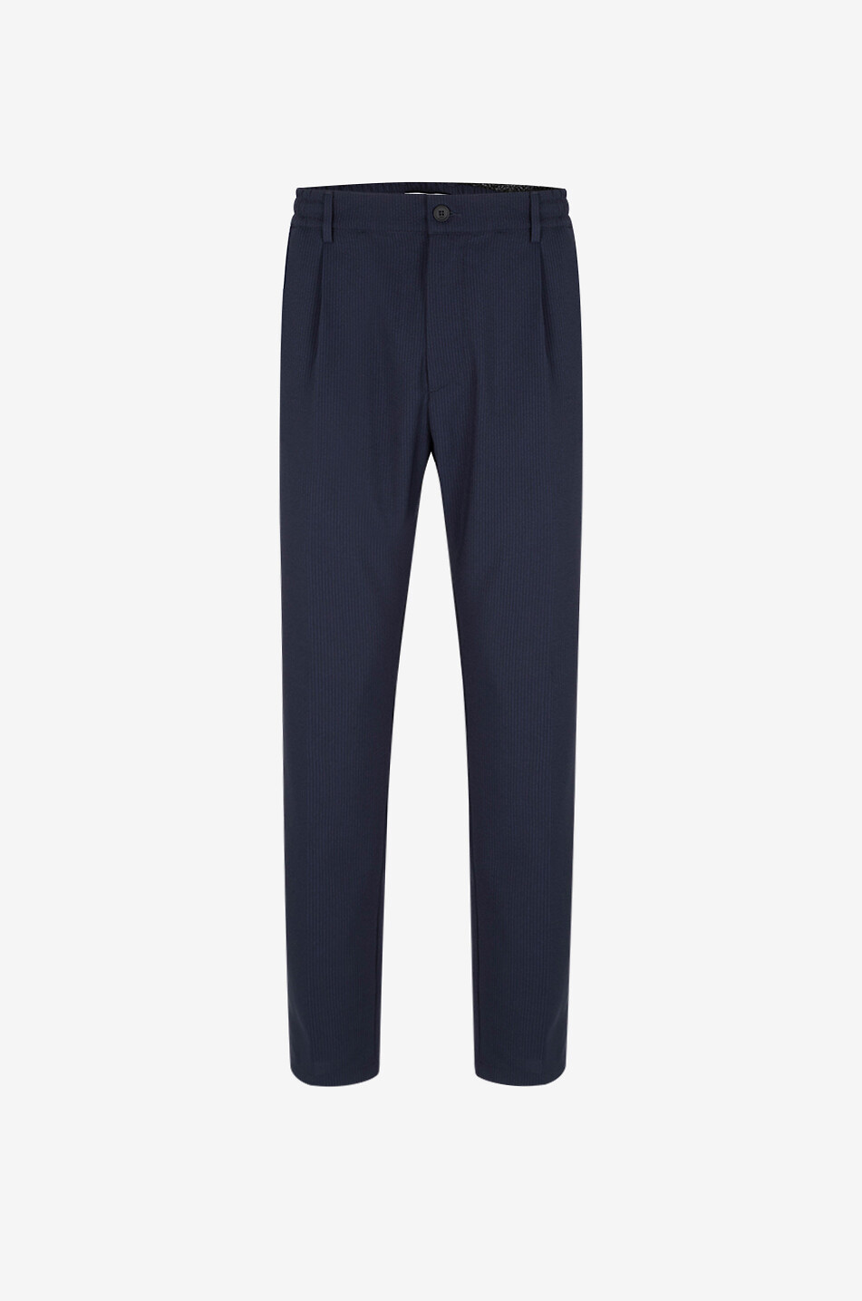 Pantalon fuselé en seersucker Mitte
