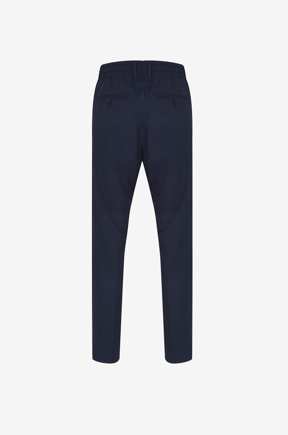 Pantalon fuselé en seersucker Mitte