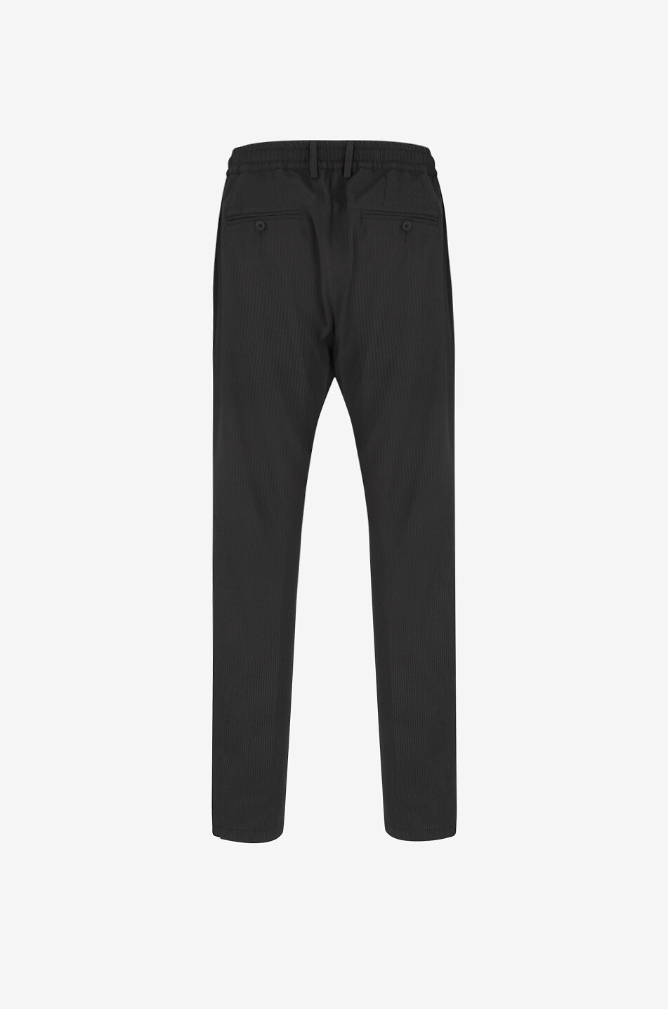 CRUNA Pantalon fuselé en seersucker Mitte Homme NOIR 2