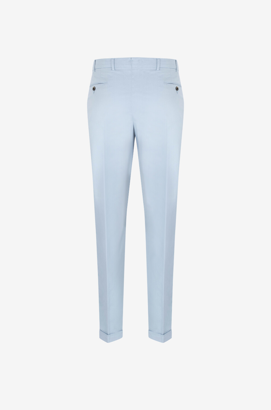 BONGÉNIE Lyocell slim fit chino trousers Men LIGHT BLUE 2