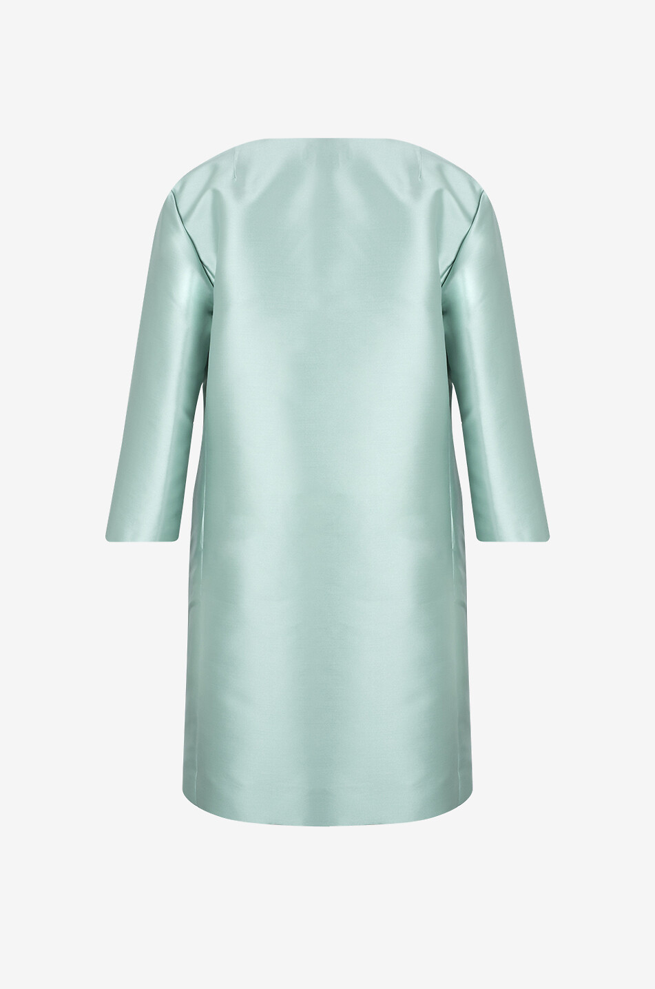 LUISA SPAGNOLI Vanta glossy twill lightweight coat Women LIGHT GREEN 2