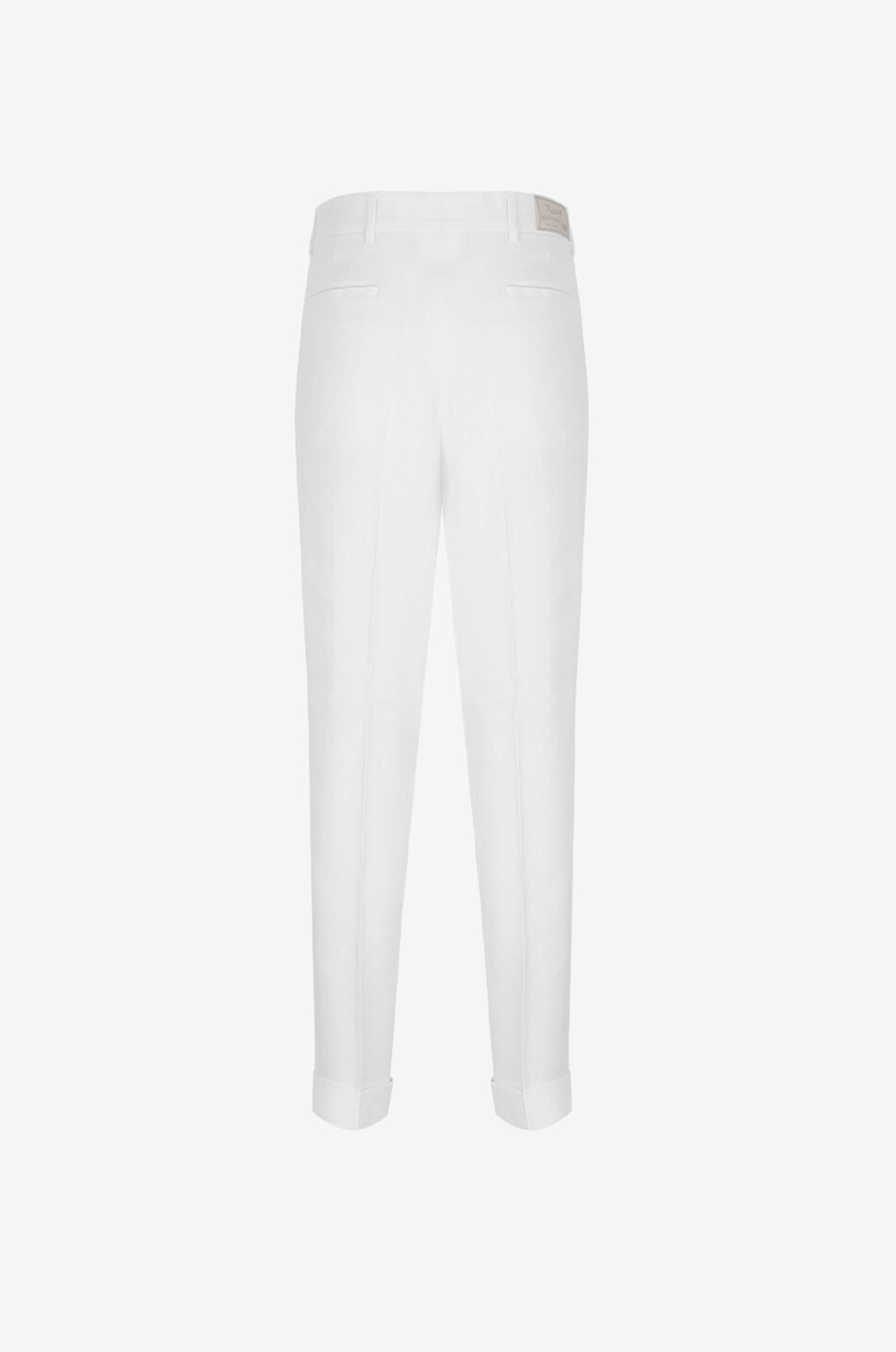 MARCO PESCAROLO Bundfaltenhose aus Leinen Cinque Herren WEISS 2