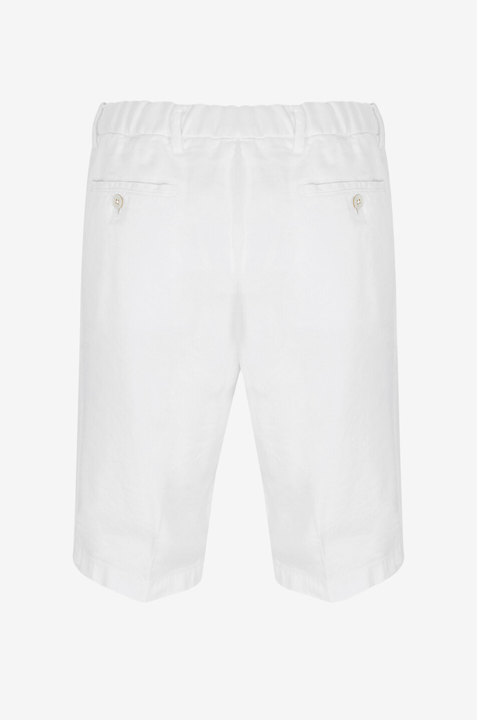 MARCO PESCAROLO Faro linen Bermuda shorts Men WHITE 2