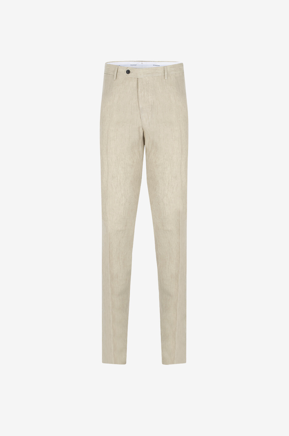 Pantalon droit chiné en coton