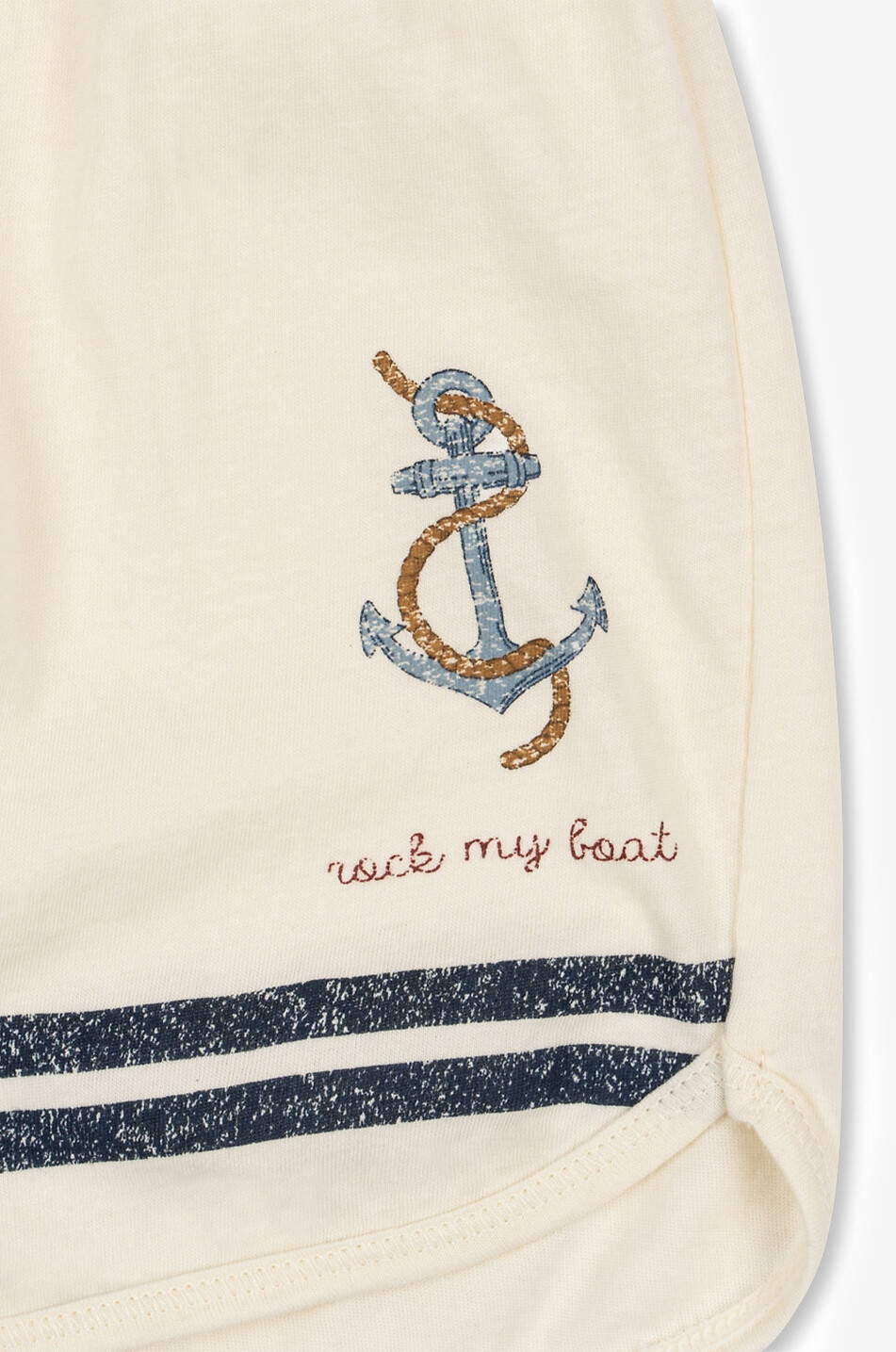 KONGES SLØJD Fabo baby shorts and T-shirt set  EGGSHELL 5