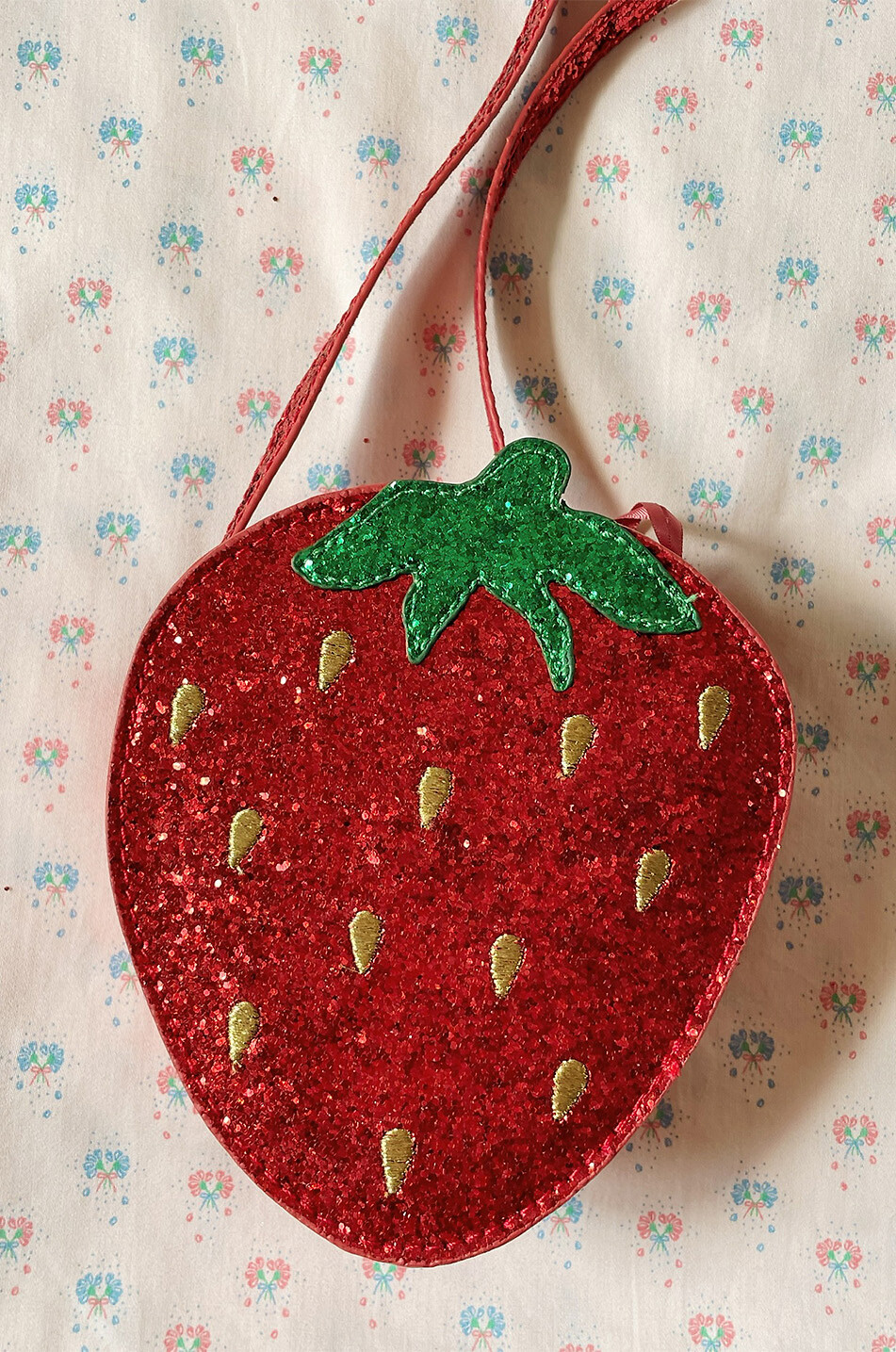 KONGES SLØJD Sac porté épaule en forme de coeur fille Tut Strawberry Fille ROUGE 5