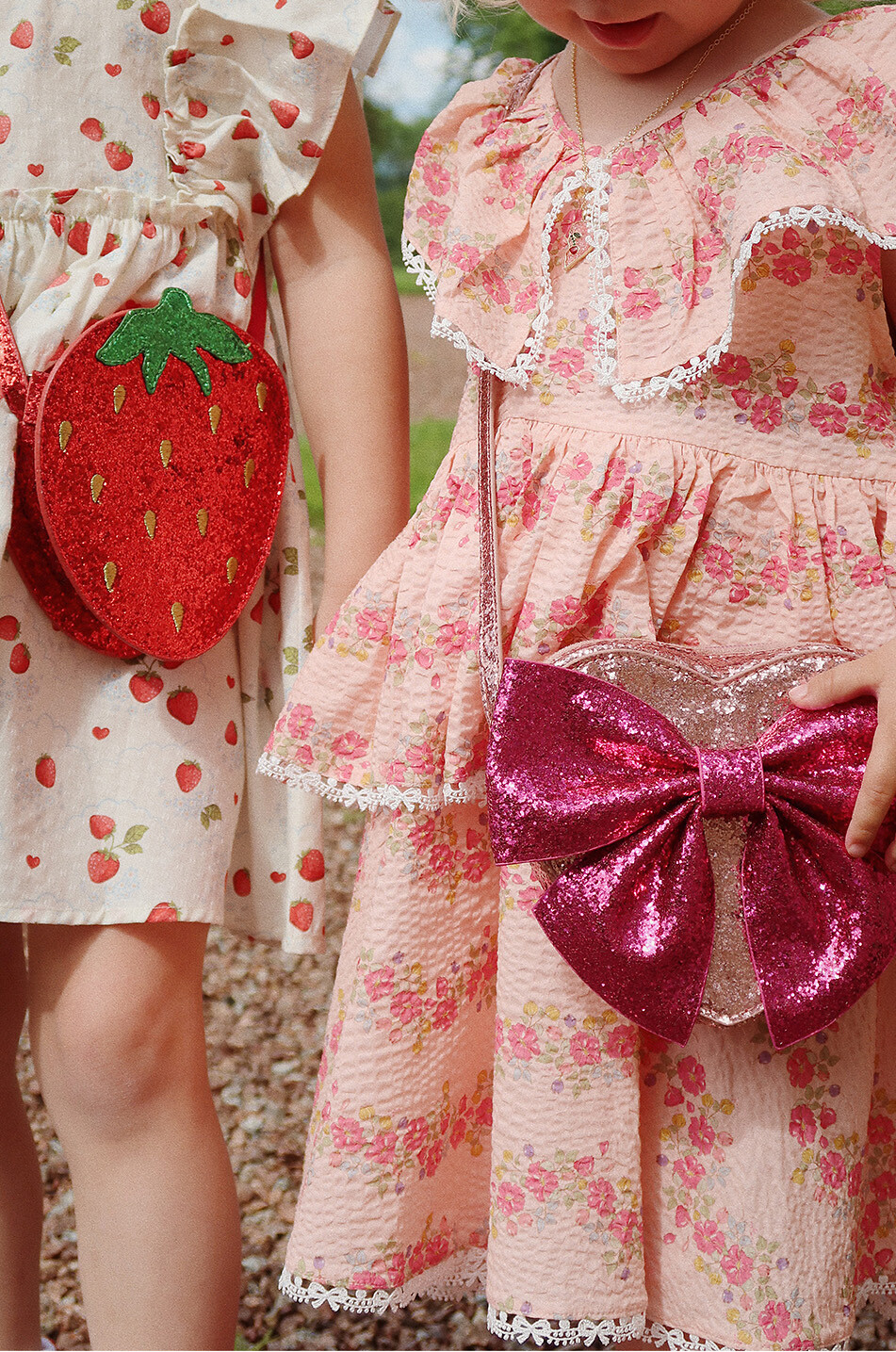 KONGES SLØJD Sac porté épaule en forme de coeur fille Tut Strawberry Fille ROUGE 6