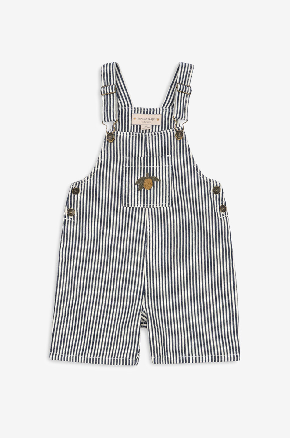 KONGES SLØJD Fender boys' striped cotton dungarees Boy DARK BLUE 1