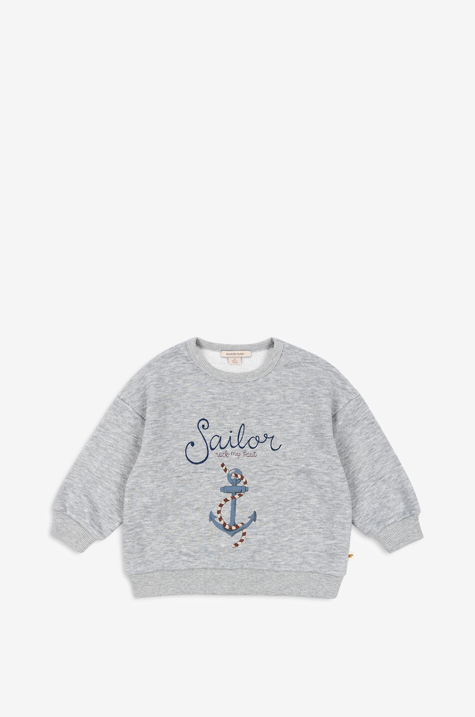 KONGES SLØJD Lou children's crewneck sweatshirt Boy GREY 1