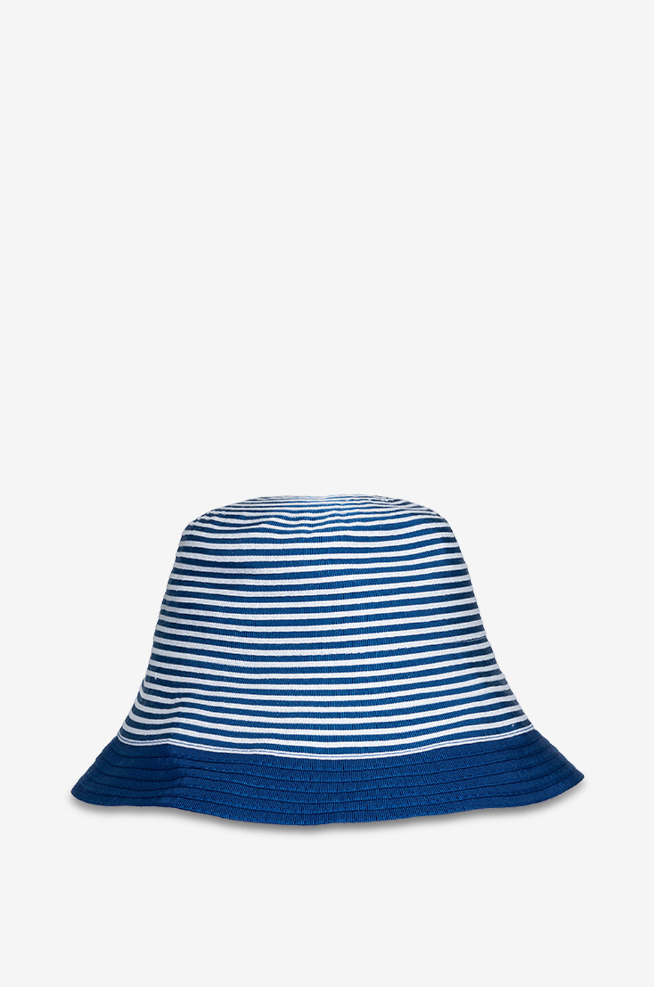 GREVI Chapeau cloche en gros-grain à rayures Femme BLEU MOYEN 2