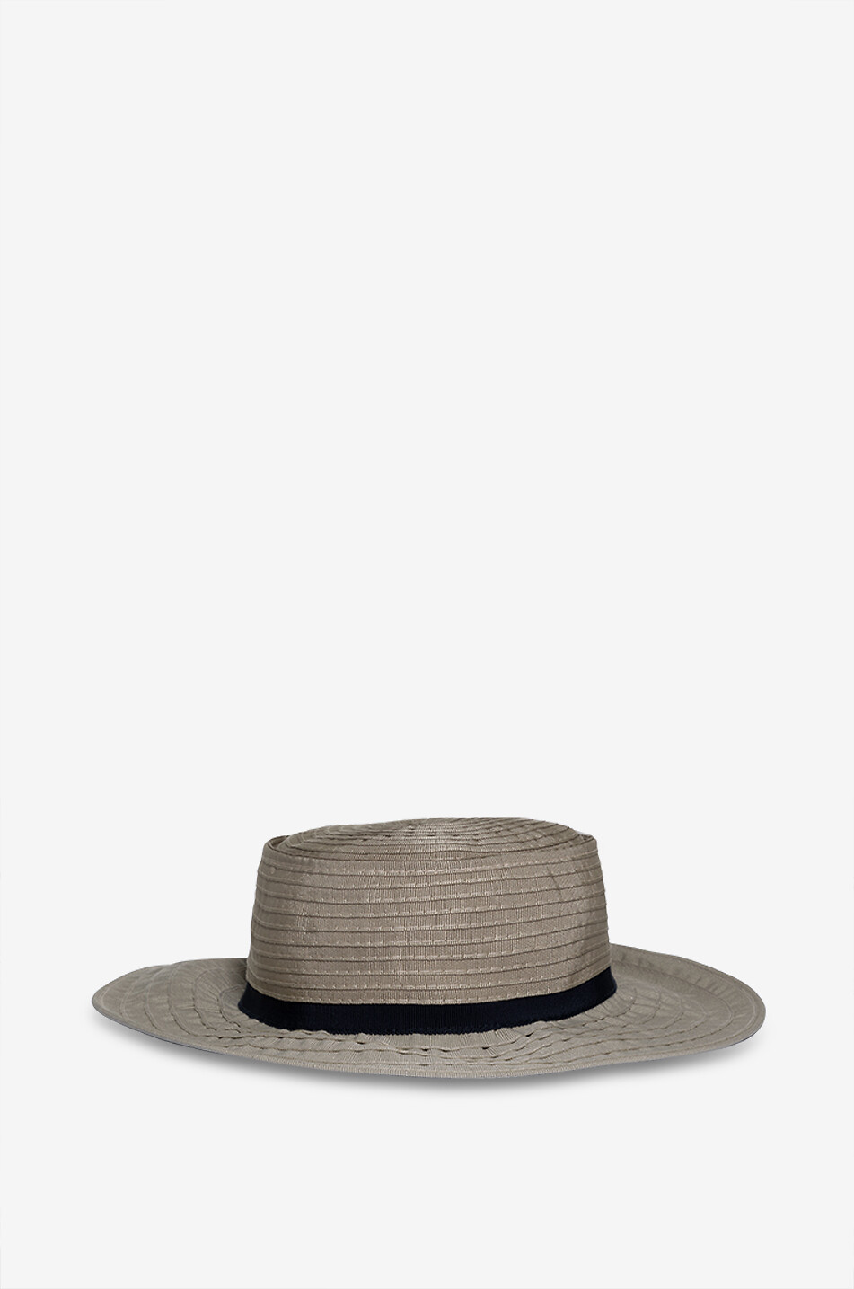 GREVI Chapeau en coton à bord large Femme KAKI CLAIR 1