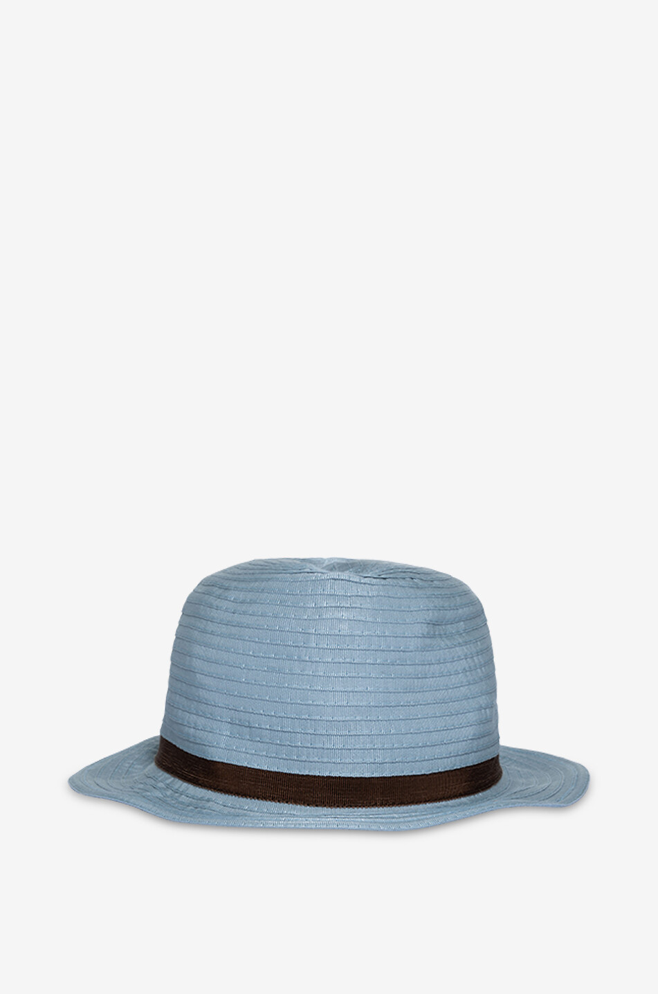 GREVI Braided cotton bowler hat Women LIGHT BLUE 1