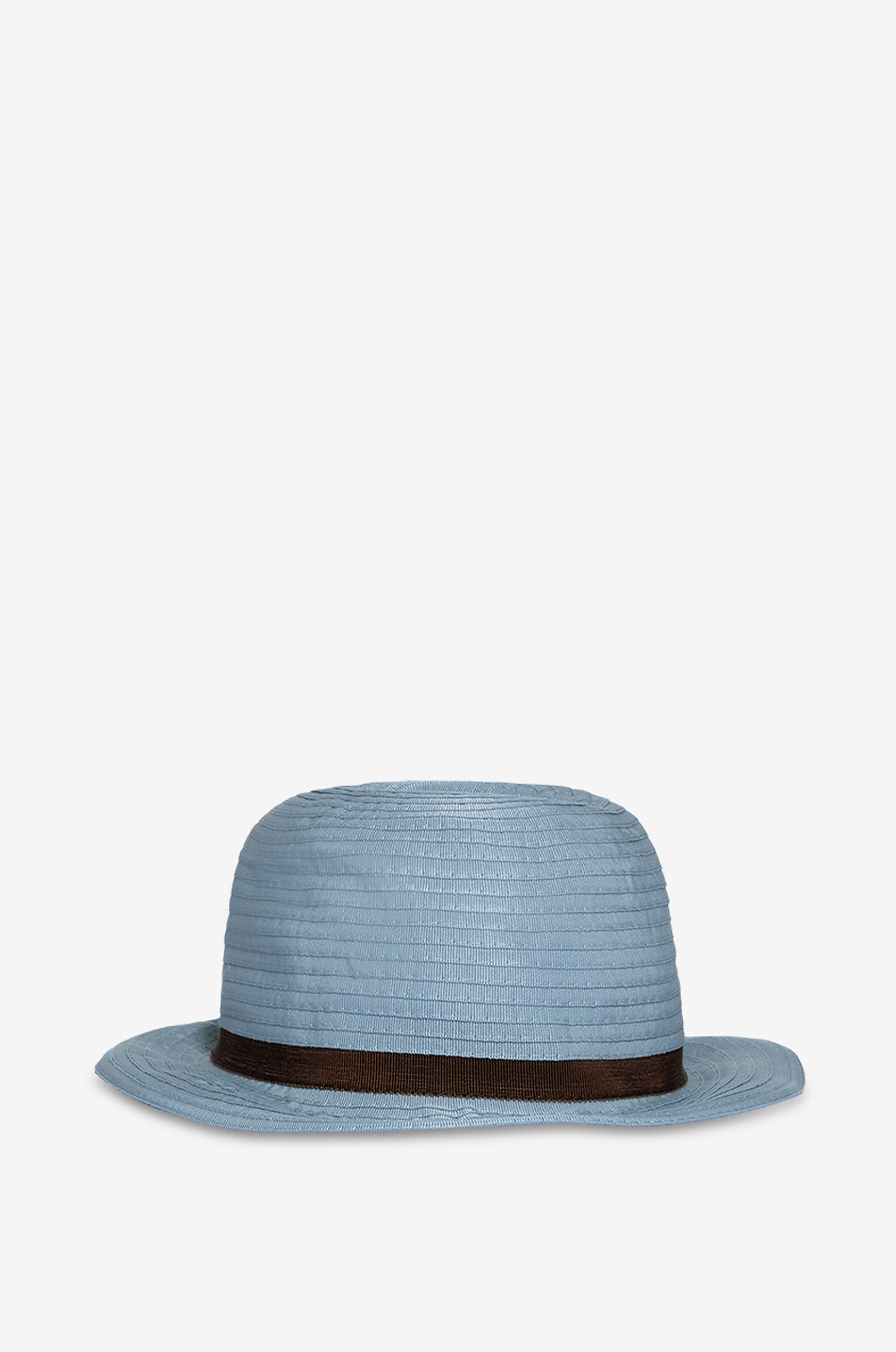 GREVI Braided cotton bowler hat Women LIGHT BLUE 2