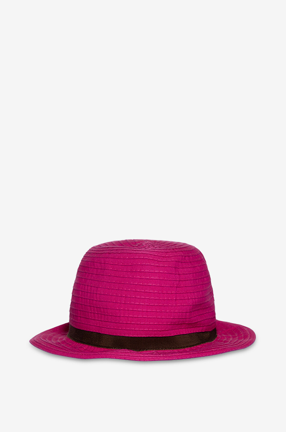 Braided cotton bowler hat