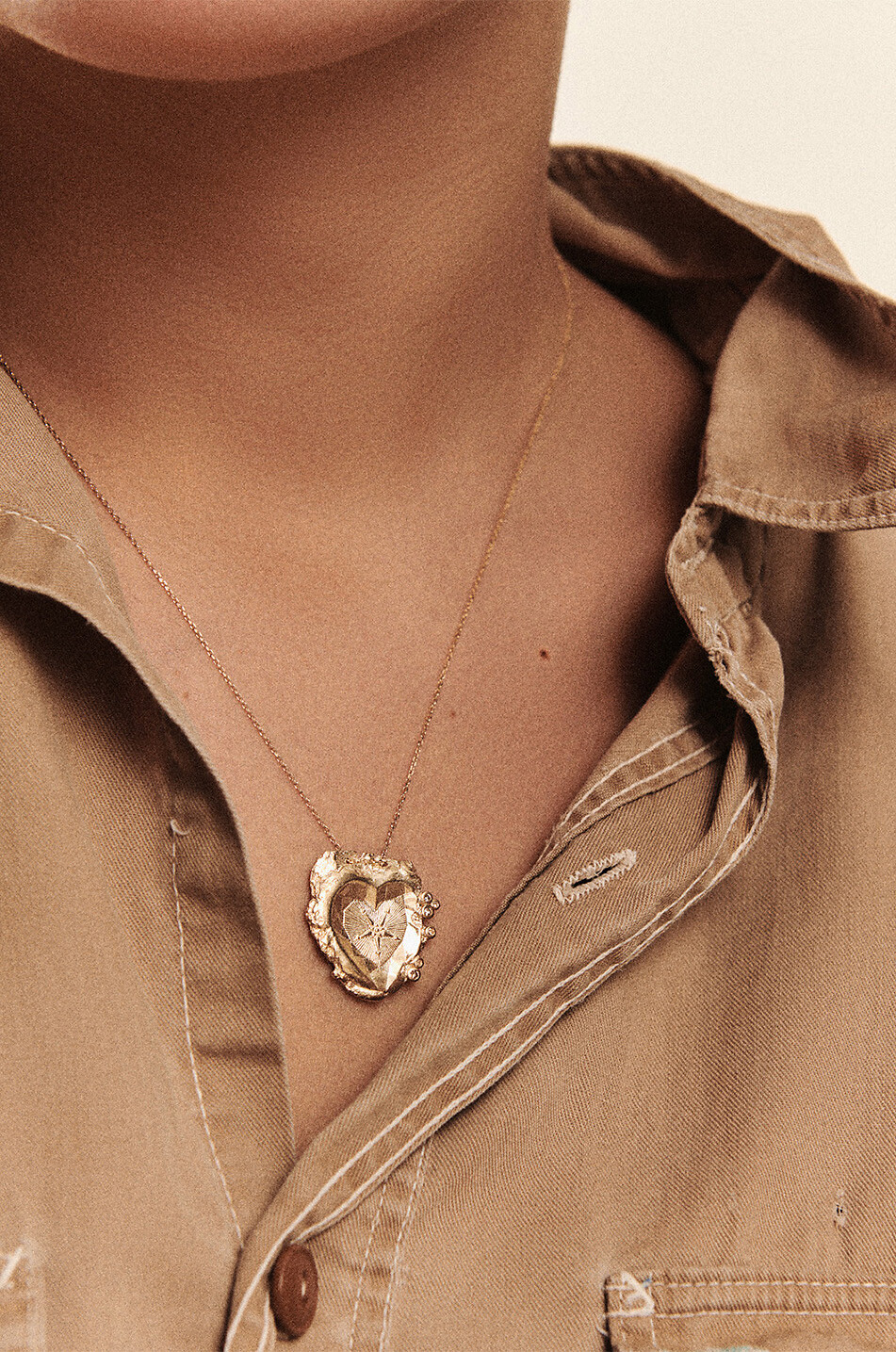 PASCALE MONVOISIN Gelbgoldhalskette mit Diamanten Chiara Damen GOLDEN 3