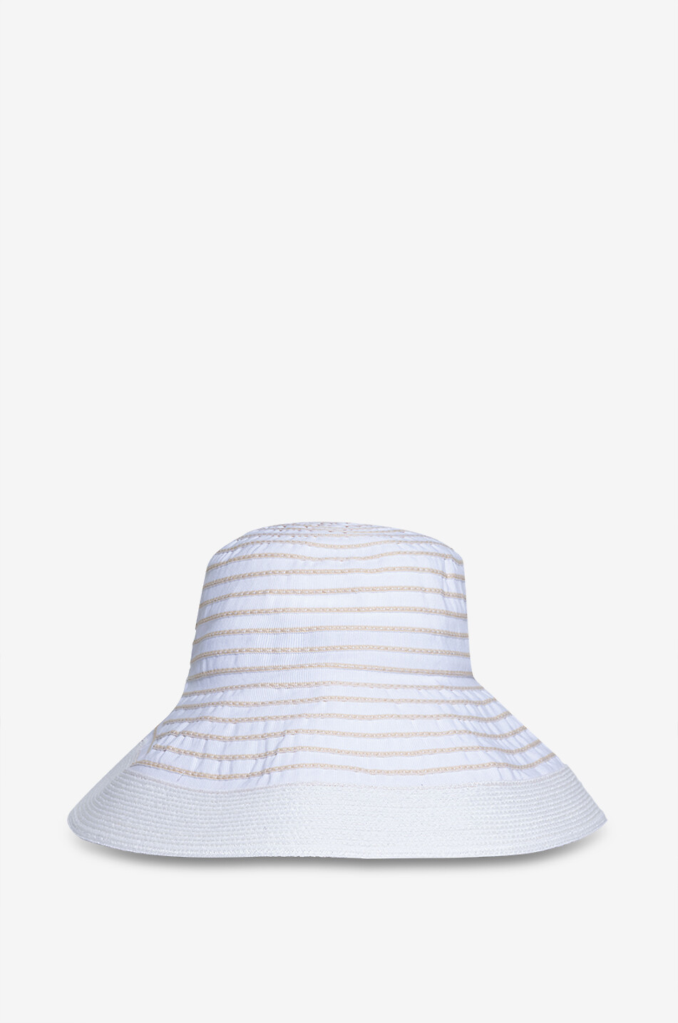 Chapeau cloche à fines rayures