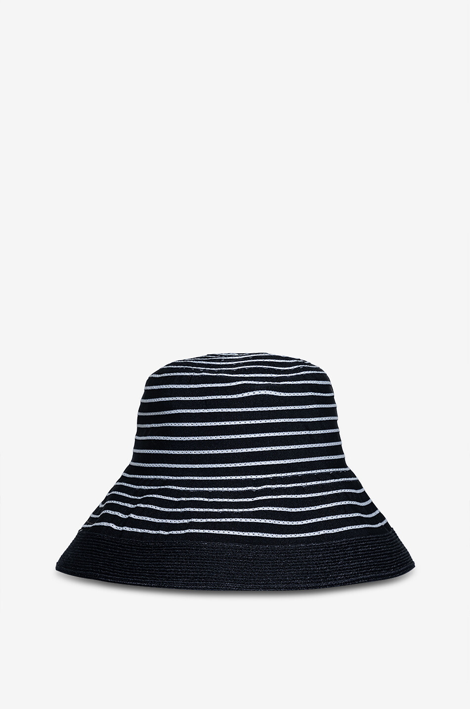 GREVI Chapeau cloche à fines rayures Femme NOIR 2