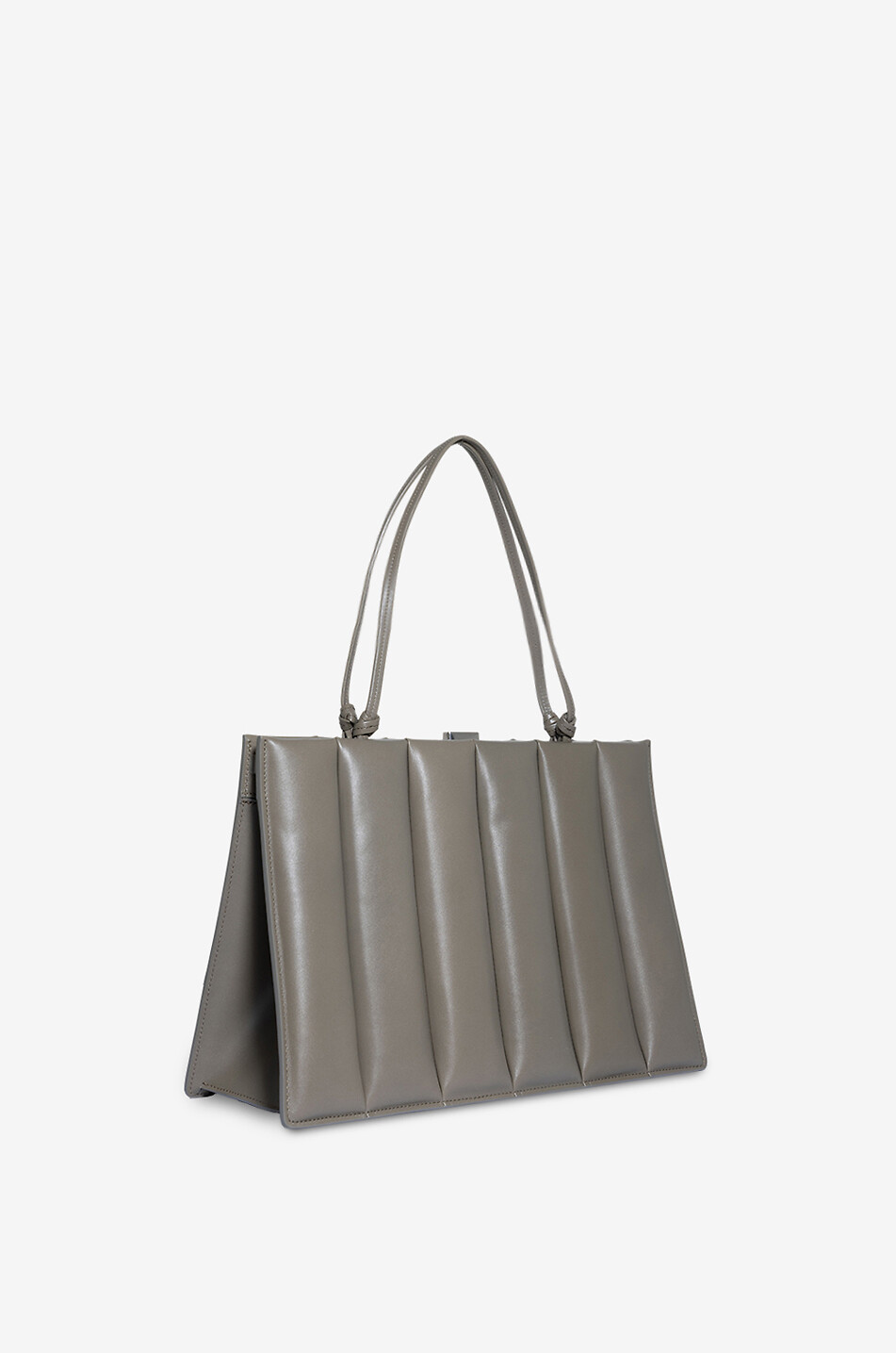 PHOEBE PHILO Drive Medium quilted smooth leather handbag Women BROWN 2