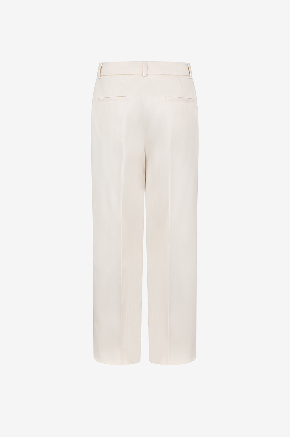 MONCLER Wide-leg cotton twill trousers Women EGGSHELL 2