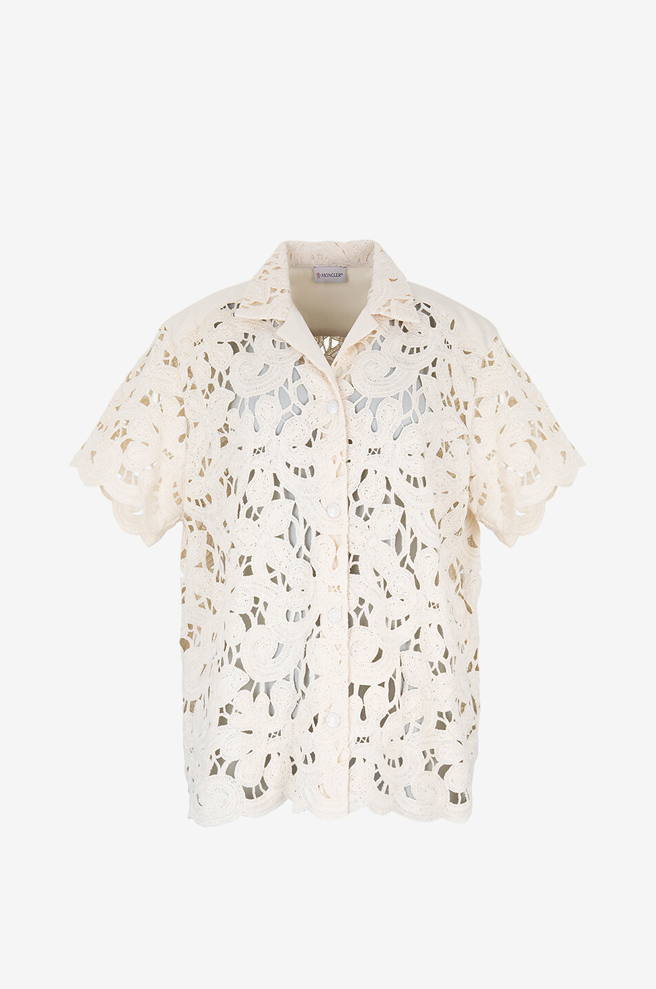 Kurzarm-Hemd aus Makramee