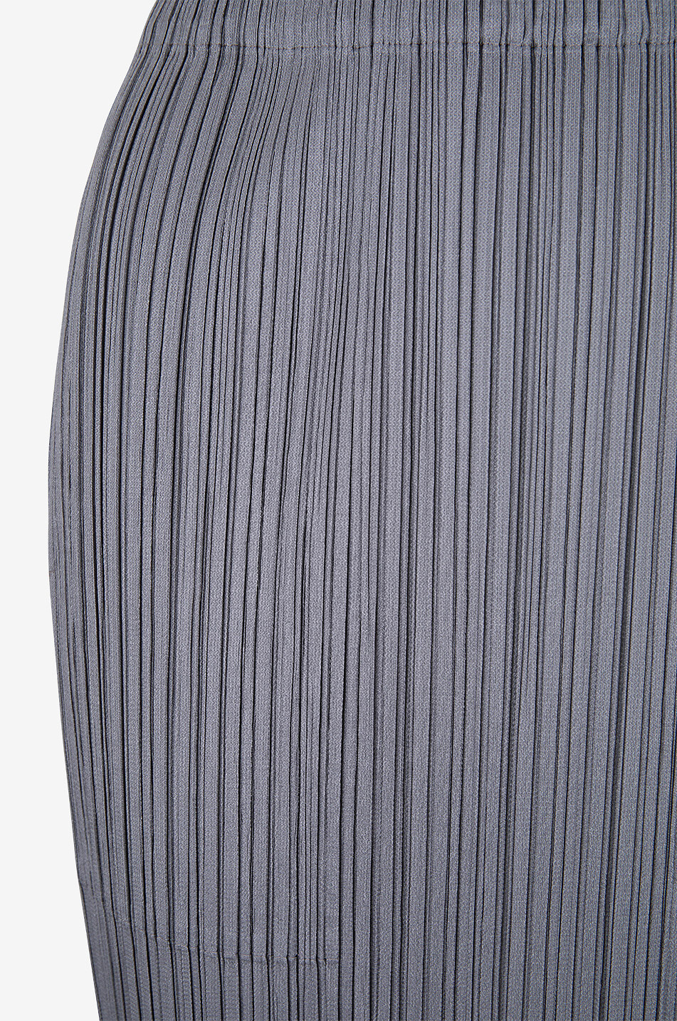 PLEATS PLEASE Basics pleated pencil skirt Women GREY 3