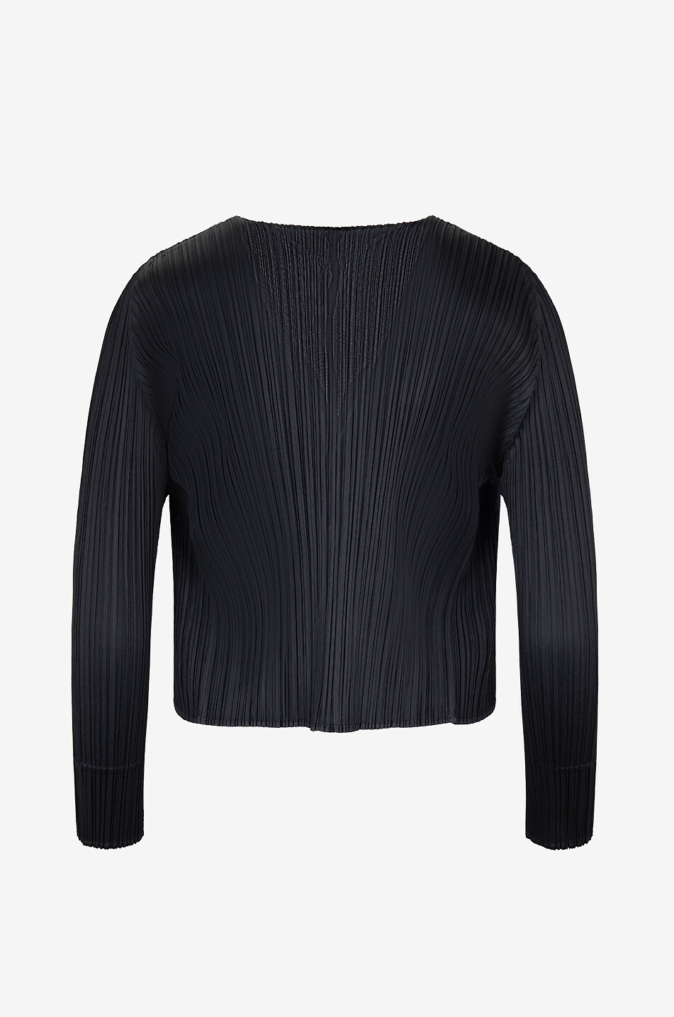 PLEATS PLEASE Pleated open front cardigan Women BLACK 2