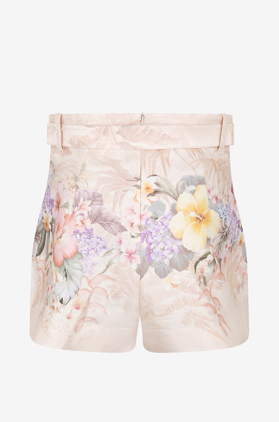ZIMMERMANN Illuminate Tuck high-rise floral shorts Women EGGSHELL 2