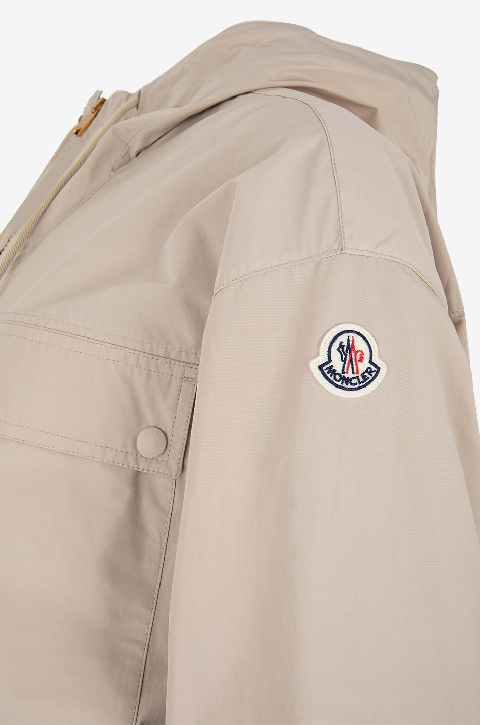 MONCLER Sauvan lightweight hooded boxy parka Women BEIGE 3