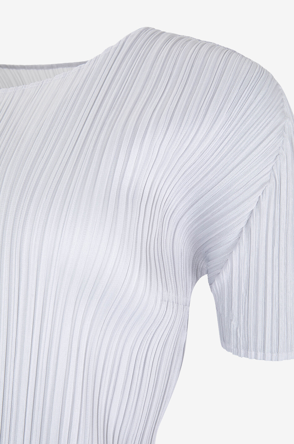 PLEATS PLEASE Kurzärmliges Plissee-Top Damen HELLGRAU 3