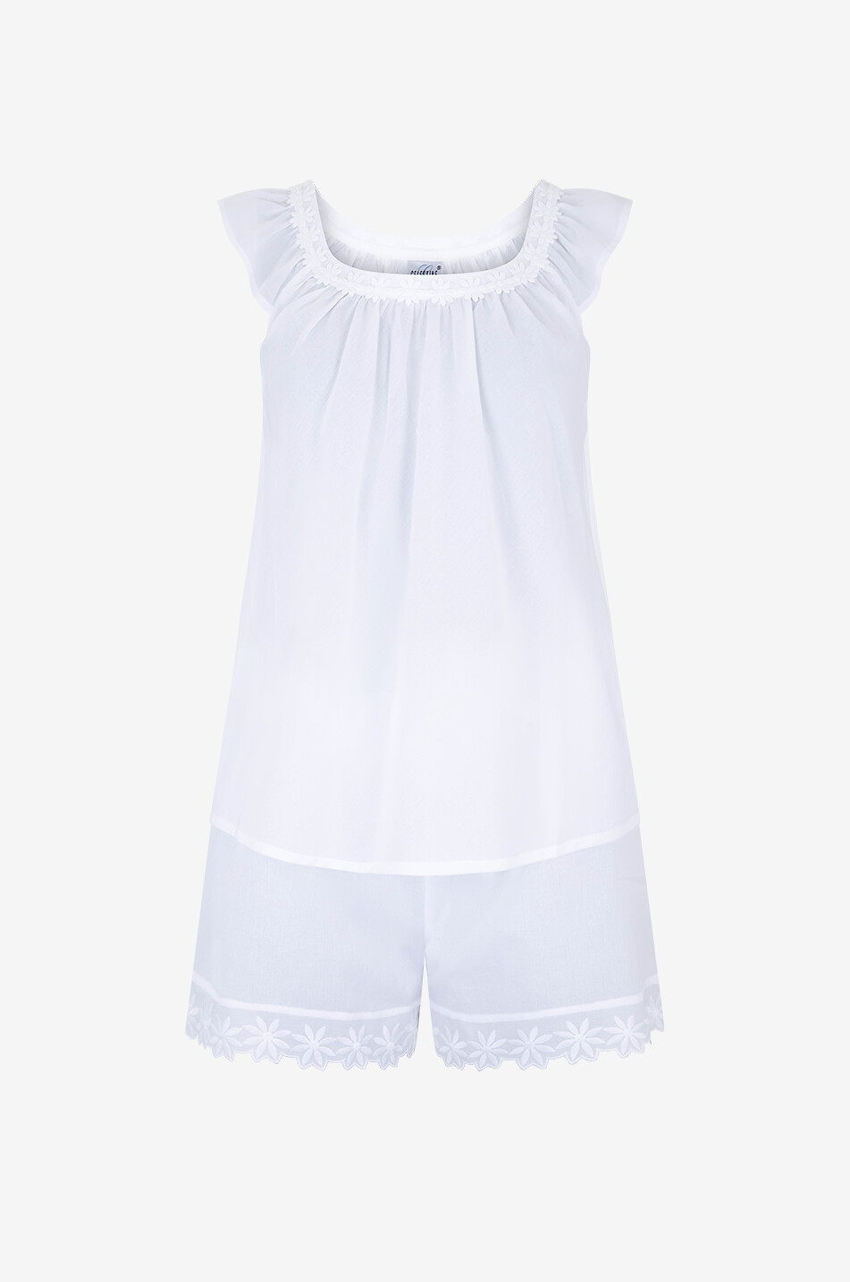 CELESTINE Pyjama short en coton Conny Femme BLANC 2