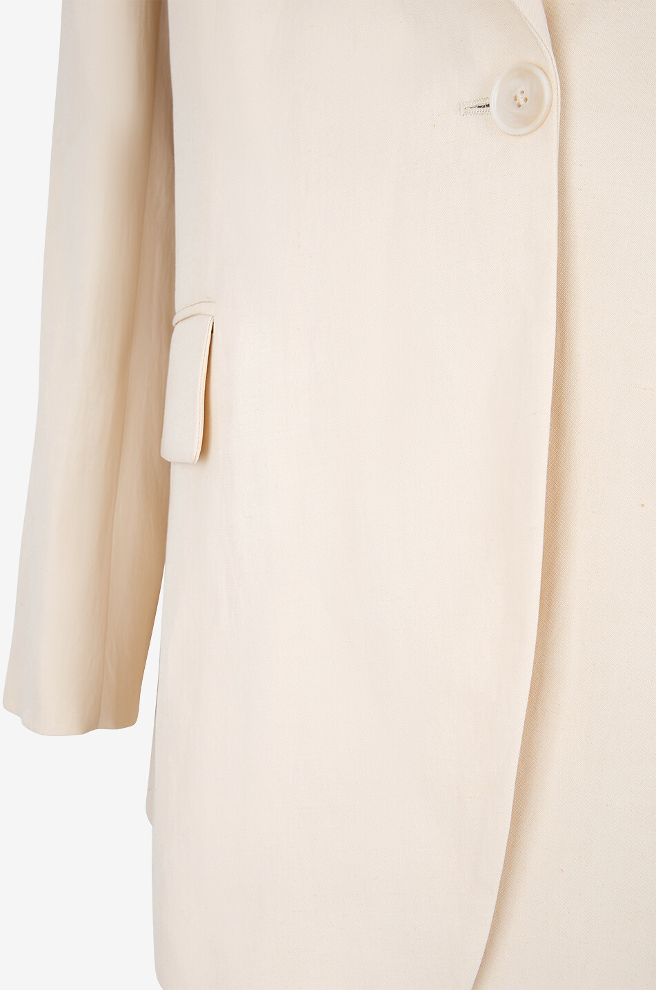 STELLA McCARTNEY Einreihiger Oversize-Canvas-Blazer Damen CREMEFARBEN 3